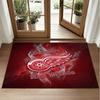 Detroit Red Wings Design Crystal Velvet Rug Soft Decorative Mat for Bedroom Entrance
