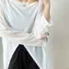 Ice Silk Sun Protection Clothing for Women In Summer Youthful Thin and Breathable Design Niche Thin Long Sleeved Top