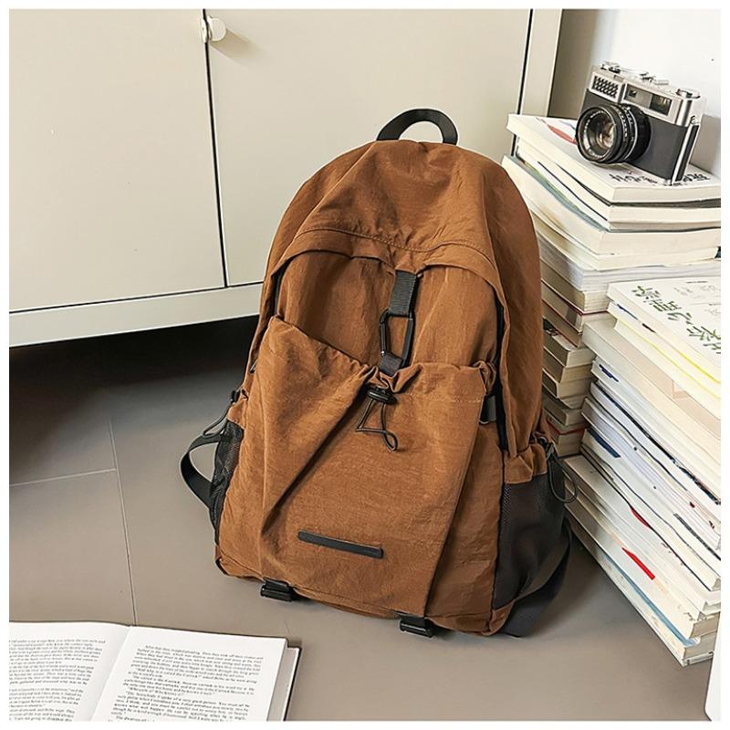 

Школьный рюкзак новый нишевый дизайн высокой ценности простой рюкзак для пары легкий для путешествий рюкзак большой вместимости коричневый