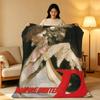Anime V-Vampire H-Hunter D-D Throw High-Density Short Plush Blanket Soft Skin-Friendly for Sofa Nap Air-Conditioned Room