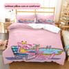 The Pink Panther2 Pattern Bedding Quilt Set  Home Decoration  Gift (1 * Duvet Cover + 2 * Pillowcase  Without Core)