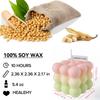 Bubble Candle Cube Fragrance Candles Handmade Scented Candle Soy Wax Candle Set for Home Decoration Wedding Party Birthday
