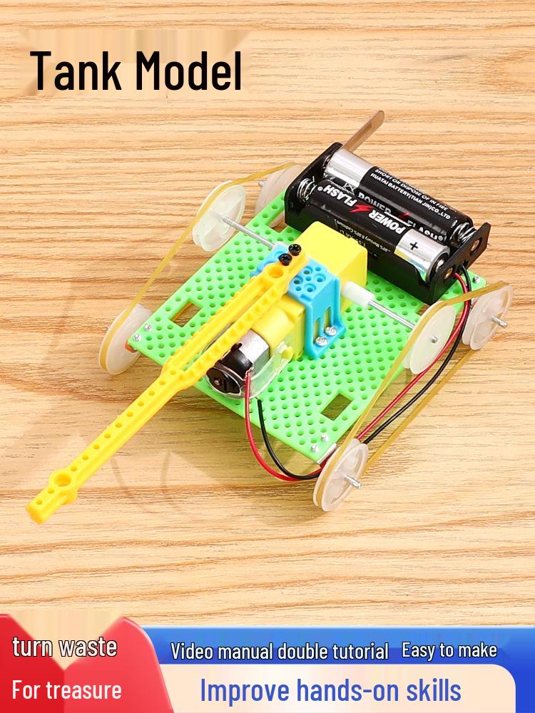 DIY Science & Technology Tank Model Kit for Students and Boys