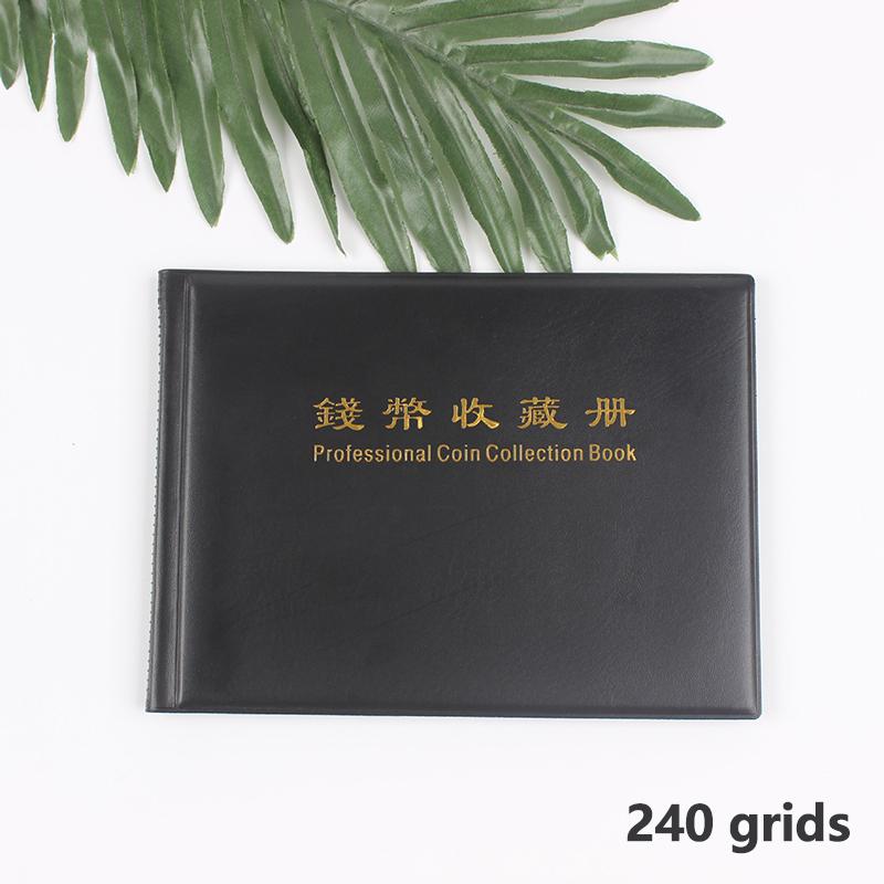 

Альбом для колекції монет на 240 кишень Альбом для прикраси дому Альбом для монет Колекційна книга для записів чорний
