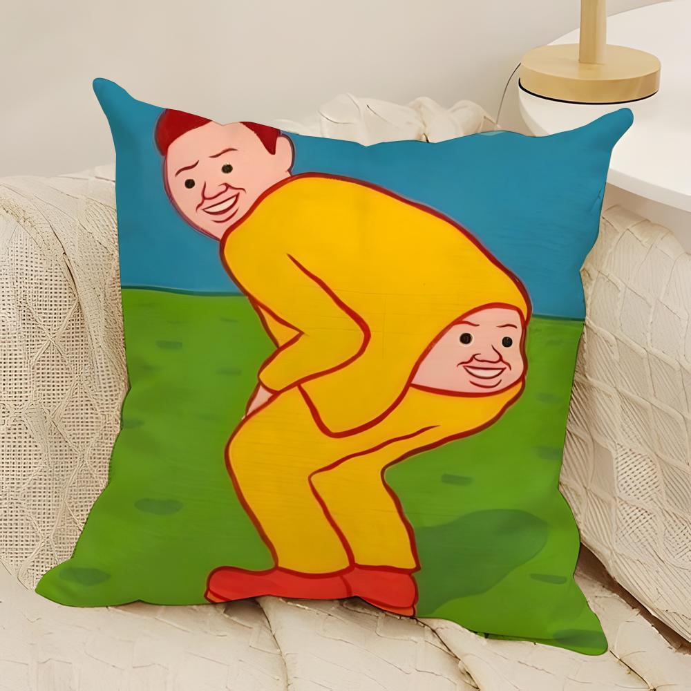 Dark Humor JJoan CCornellaS Art Pillow Case Natural Linen DoubleSided Printing Sofa Home Decor Cushion Cover