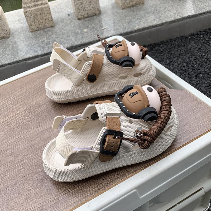 Children's 3D Dog Headphone Birkenstock Clogs: Creative, Closed-Toe, Super Soft, Thick-Soled Sandals for Boys and Girls