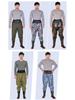 Insulated Waterproof Fleece-Lined Waders: Half-Body, Full-Body, Wear-Resistant Fishing Pants with Leather Reinforced Crotch