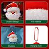 Plush Christmas Tree Cartoon Doll Santa Wreath Cute Stuffed Ornaments Keychain Gingerbread Ornaments Charms Holiday