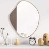 VidaXL Wall Mirror Makeup Vanity Cosmetic Bedroom Decoration Bathroom Living Room Interior Gold 348251
