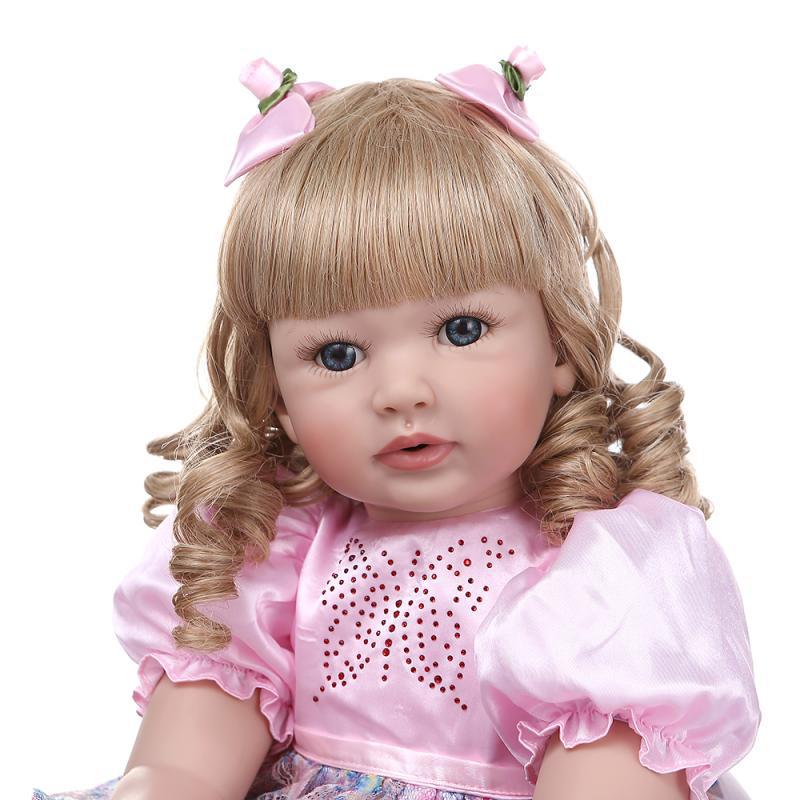 NPK 60cm Long-Hair Reborn Toddler Princess Doll 60cm