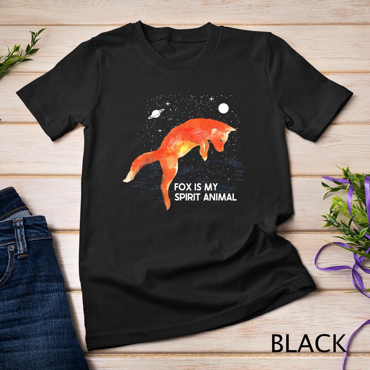 Fox Is My Spirit Animal T-Shirt Mens Womens Tees Top Unisex T-Shirt Mens Womens Tees Top S
