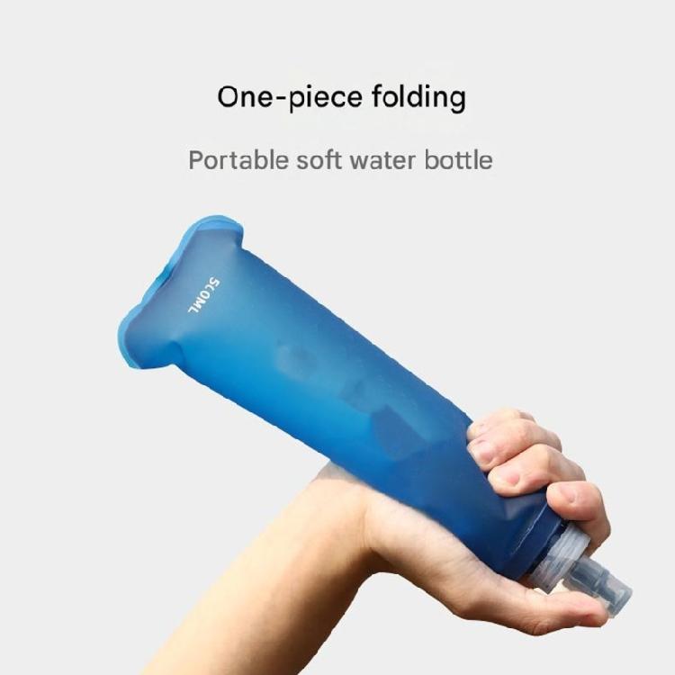 Weiche Trinkflasche, faltbar, tragbar, ideal zum Wandern, Radfahren und Klettern