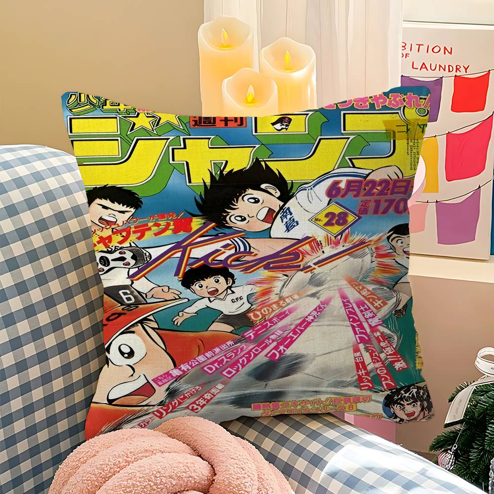 

Captain Tsubasa pillow cover sofa cushion cover home room decoration children gift 12x12Inch