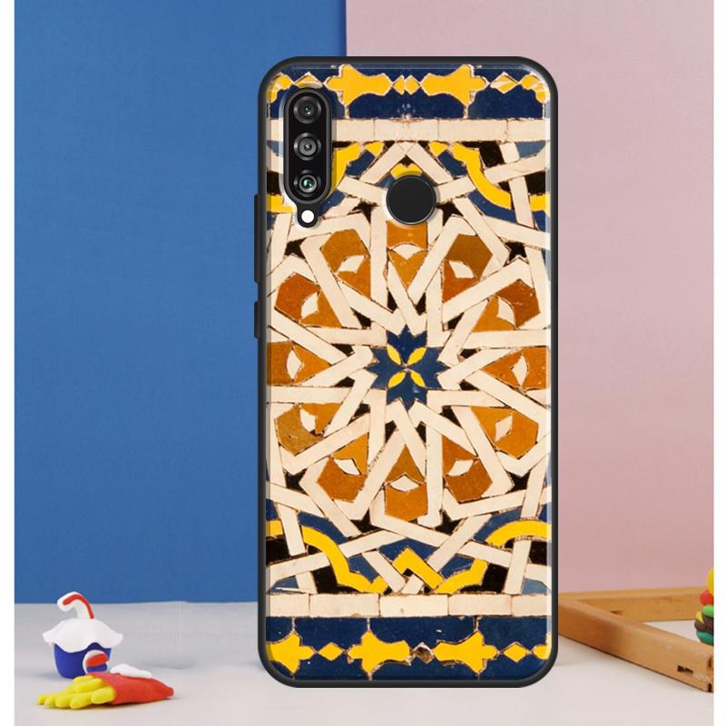 Moroccan Tile Case For Huawei Nova 12i 11i 8i 7i 12s Y73 Y70 Y90 Y60 Y72 Y61 Y91 9 10 SE P40 Lite P30 Pro