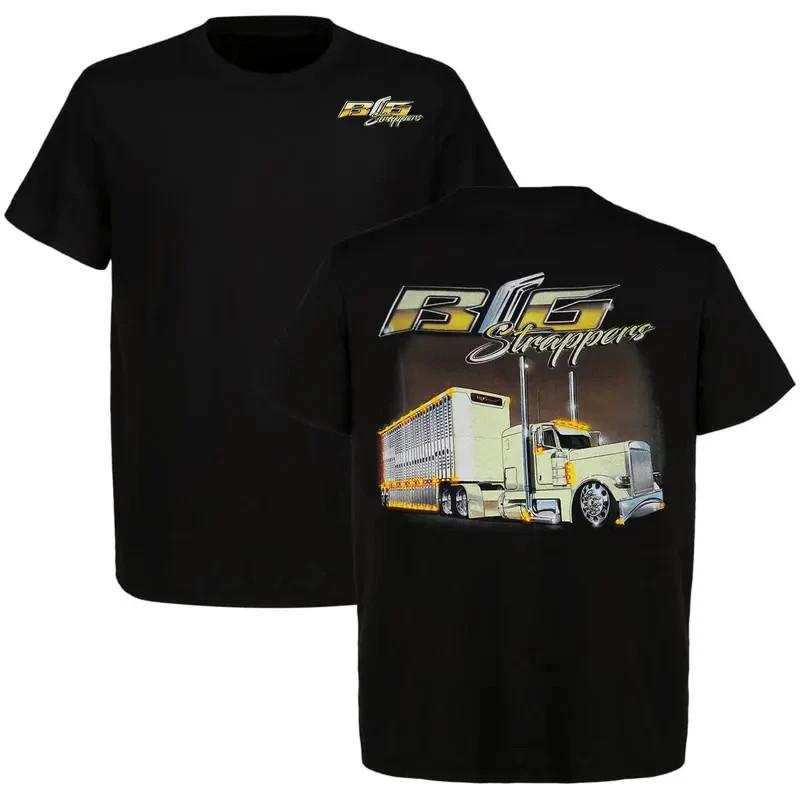Livestock Hauler Semi Truck Graphic T Shirt American Trucker Tee S