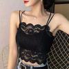 Women's Sexy Lace Camisole Tank Top with Chest Pad, Plus Size, Breathable for Summer, Outer and Inner Wear.