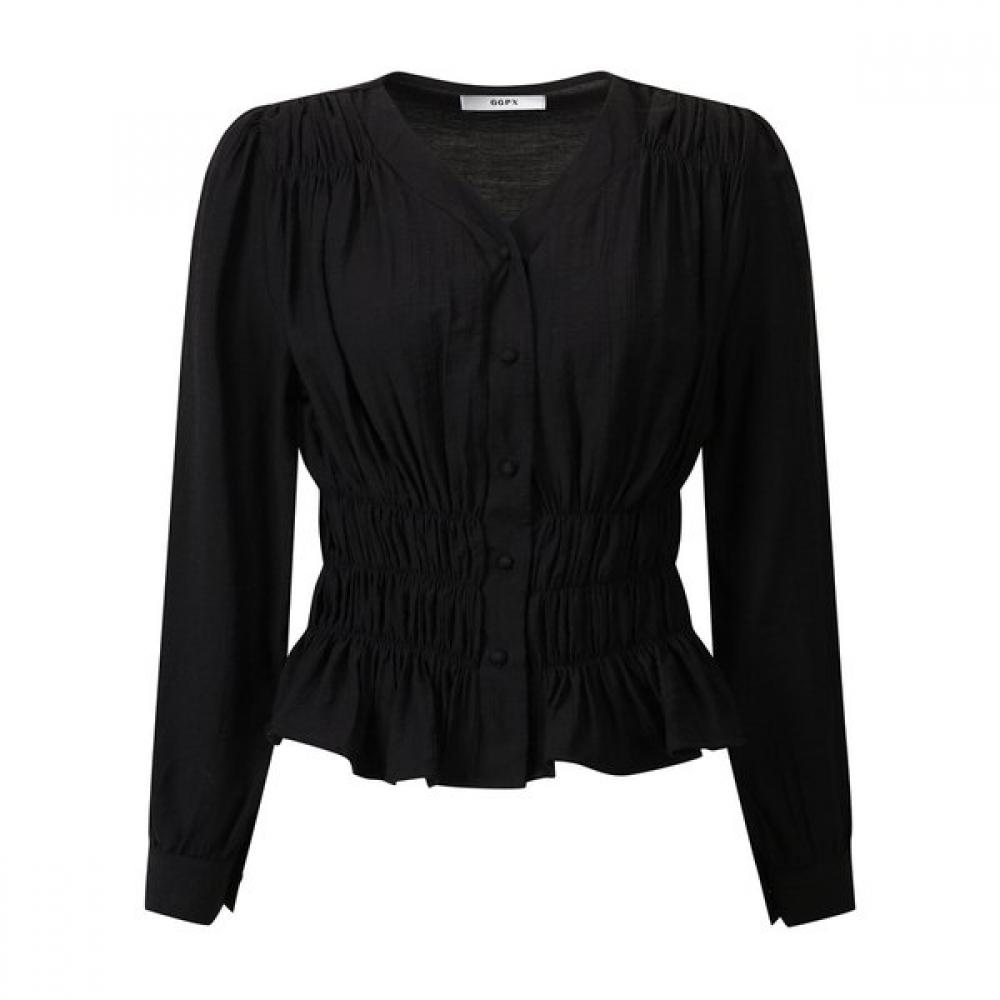Ggpx Long Sleeve Smoke Blouse  Gq3sh051f 