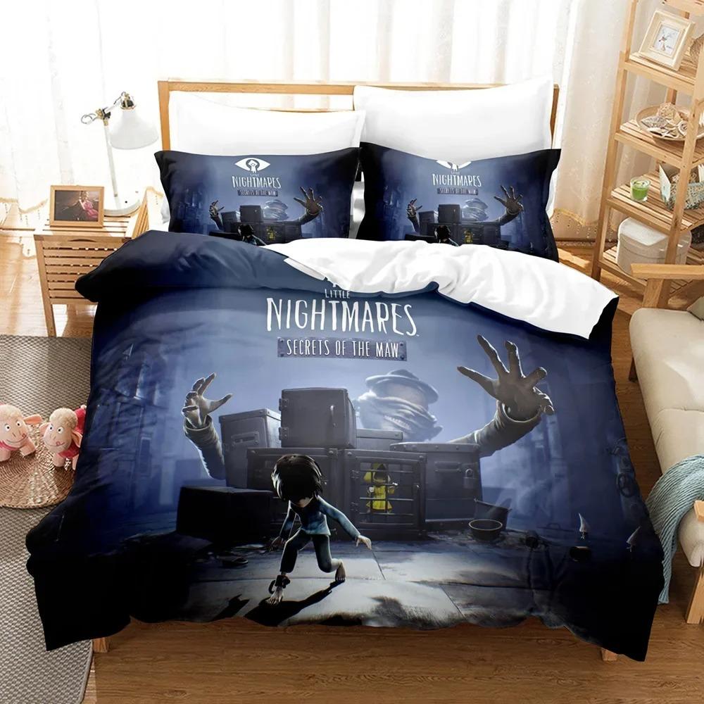 

Game Little Nightmares Bedding Set 3D Print Comforter Duvet Cover Pillowcase Home Textile Luxury Adult Queen Twin Single Size EU Single(135*200cm)3pcs