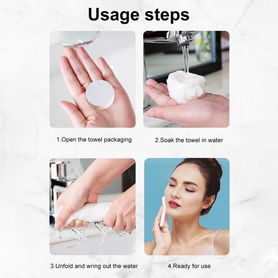 100 Pcs Compressed Towel Tablets Portable Travel Towels Mini Compressed Towels Soft Hand Wipe Compressed Coin Tissue for Travel Home Outdoor