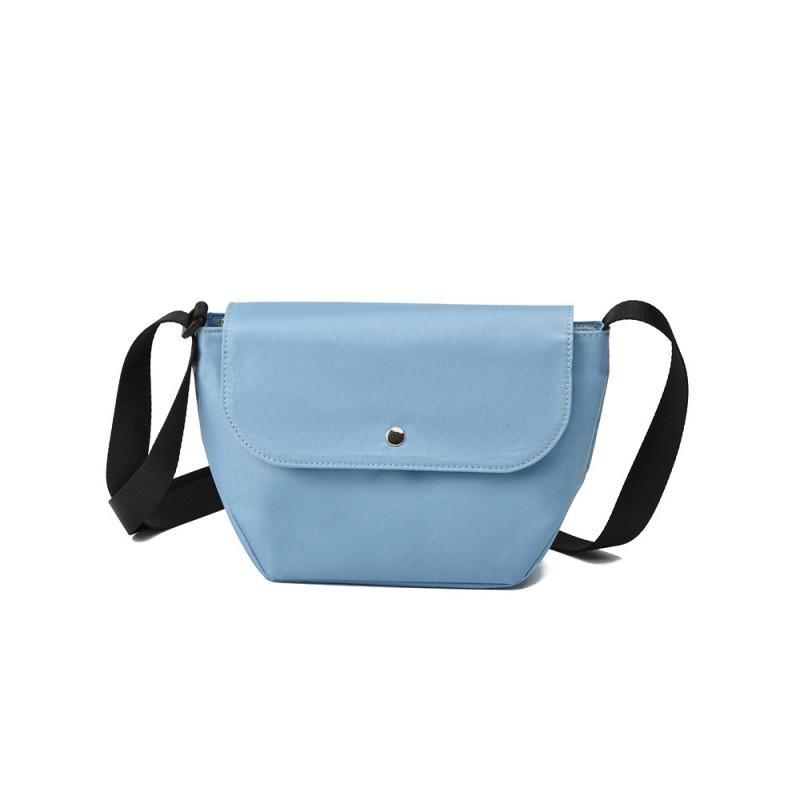 Simple Fashionable Women s Bag Nylon Lightweight Casual Crossbody Japanese Postman Single Shoulder Small Compact 25.5x10x16.5 синий