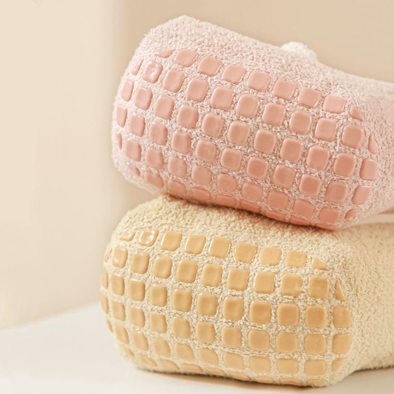 Winter New Thickened Warm Coral Fleece Baby Long Socks Newborn Kids Cute Warmer Knee Socks Girls Infant Boys Boneless Socks