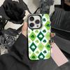 2026-Four-leaf clover Phone Case For iPhone 17,16,15,14,13,12,Pro MAX Black Matte Shockproof Cover