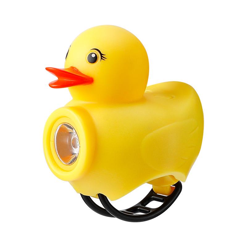 Children s Yellow Duck Bicycle Helmet Light for Night Riding