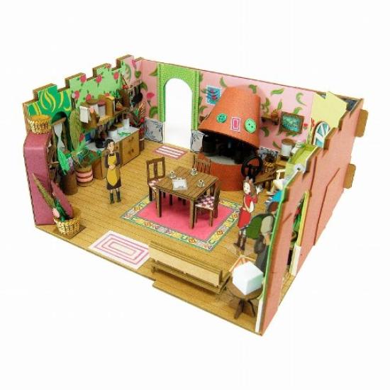 Sankei Miniature Art Kit Studio Ghibli Series The Borrower Arrietty House Scale Paper Craft Arrietty's 1/48 MK07-13