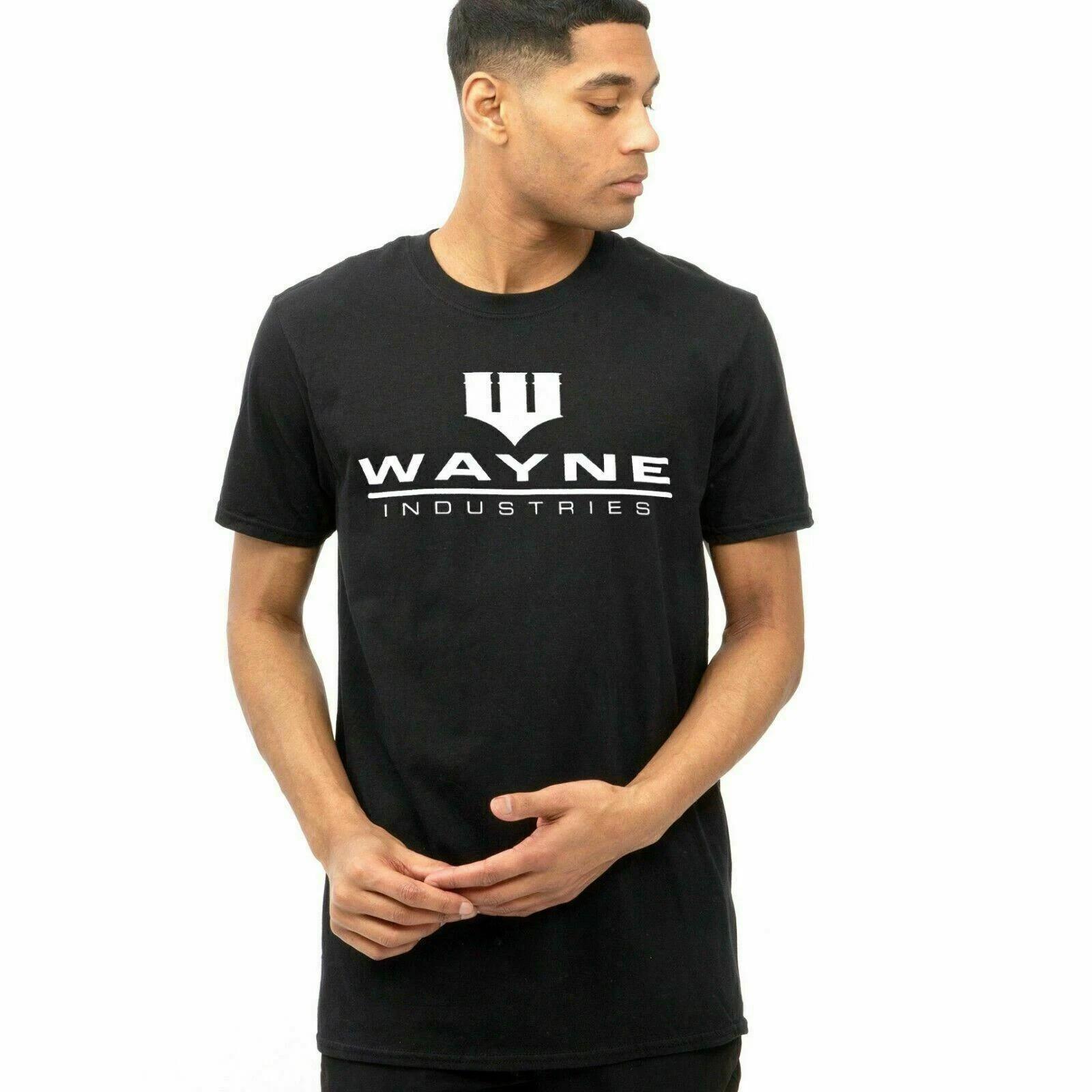 Official DC Comics Mens Bruce Wayne Logo T-shirt Black Sizes S - XXL L