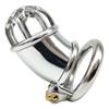 Men's Stainless Steel Penis Lock CB Chastity Lock Sex Toy Ball Stretcher Sissy Femdom Slave BDSM Urethral Chastity