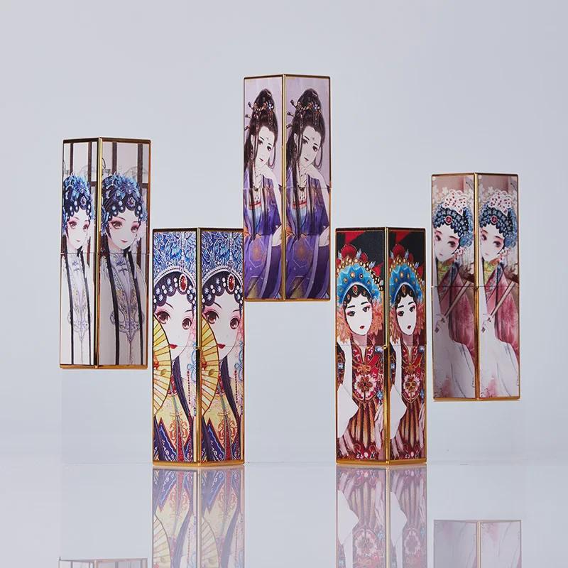 Peking Opera 3D Printed Magnetic Lipstick Tube - Decorative Makeup Packaging 
