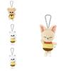 Jyp Felix Plush Keychain Bag Charm Cute Cartoon Plant Toy Soft And Fluffy White Cat Design