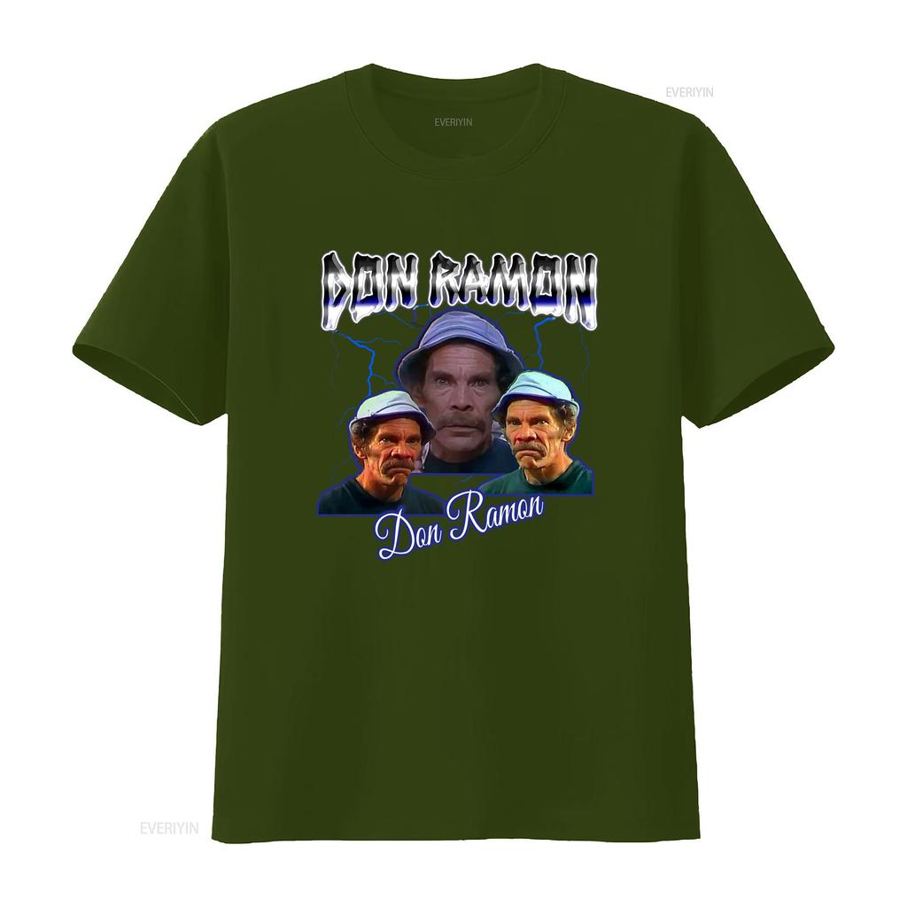 Don Ramon Bootleg Style T Shirt vintage Washed fashion designer clothes graphic Slightly streetwear homme Stylish Versatile