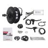 Electric Bicycle Conversion Kit 36V 500W Rear Wheel Hub Motor Set with KT‑900S Display Meter for 12G Wheel