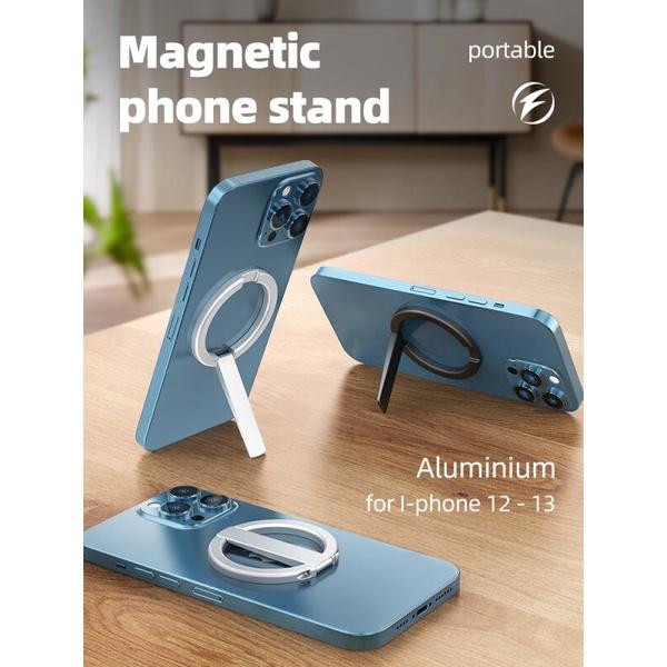 HdoorLink Magnetický stojánek Magsafe Mini Alloy Přenosný skládací držák na stůl Držák pro iPhone 12 13 14 15 Pouzdro Magsafe Series pro všechny telefony