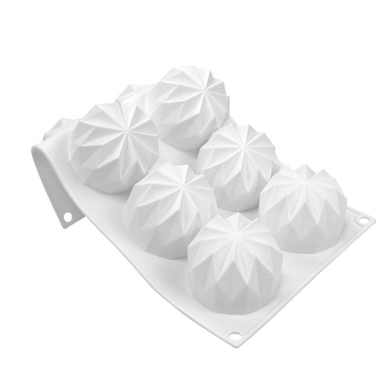 Diamond Muffin Silicone Gear Mold DIY Cupcake Cookies Fondant Baking Pan Non-Stick Pudding Steamed Cake Tool Pastry Donuts Mold