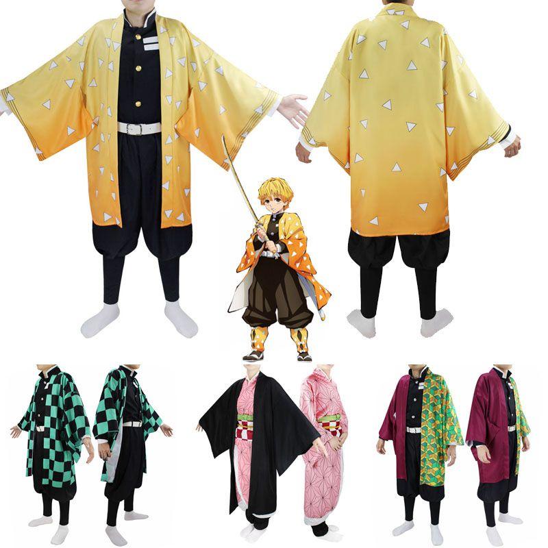 Demon Slayer Kimetsu No Yaiba Kamado Nezuko Cosplay Costume Kimono Robes Suit