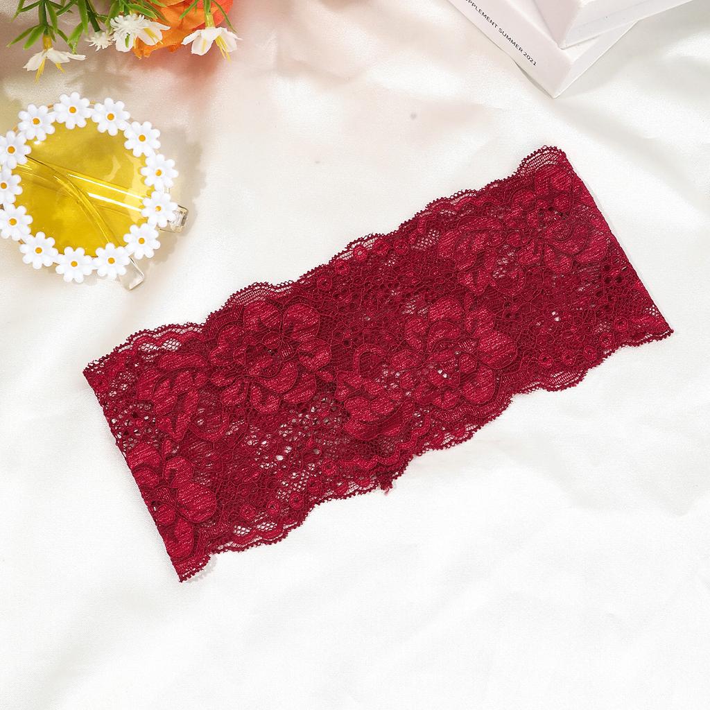 Floral Lace Headbands for Women Elastic Wide Band Hair Accessories for Soft Comfortable Styling Fashion Hairband
