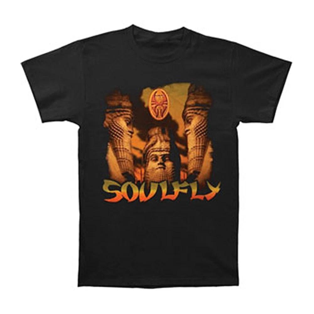 Men s Soulfly Statues T-shirt Small Black S
