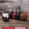 Cowhide Leather Cover For Apple Airpods 3 2021 Leather Case With Hook Bluetooth Wireless Funda Charging Box Airpod Accessories