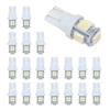 XunugZK 40PCS Super White T10 Wedge 5-SMD 5050 LED Bulb W5W 2825 158 192 168 194