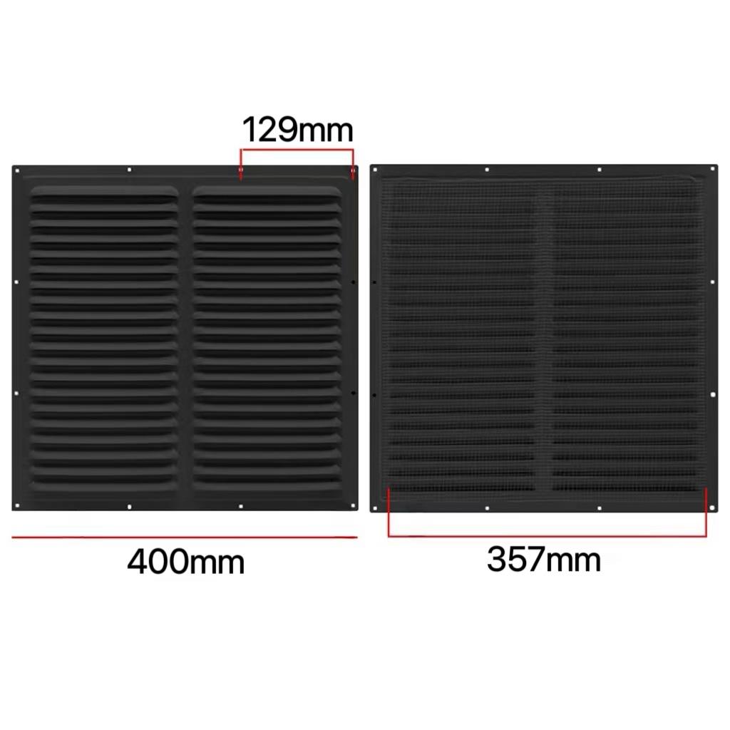 1Pc Air Vent 100-400mm Aluminum Louver Vent Grille Cover Square/rectangle Vent Insect Screen Cover For Kitchen Bathroom