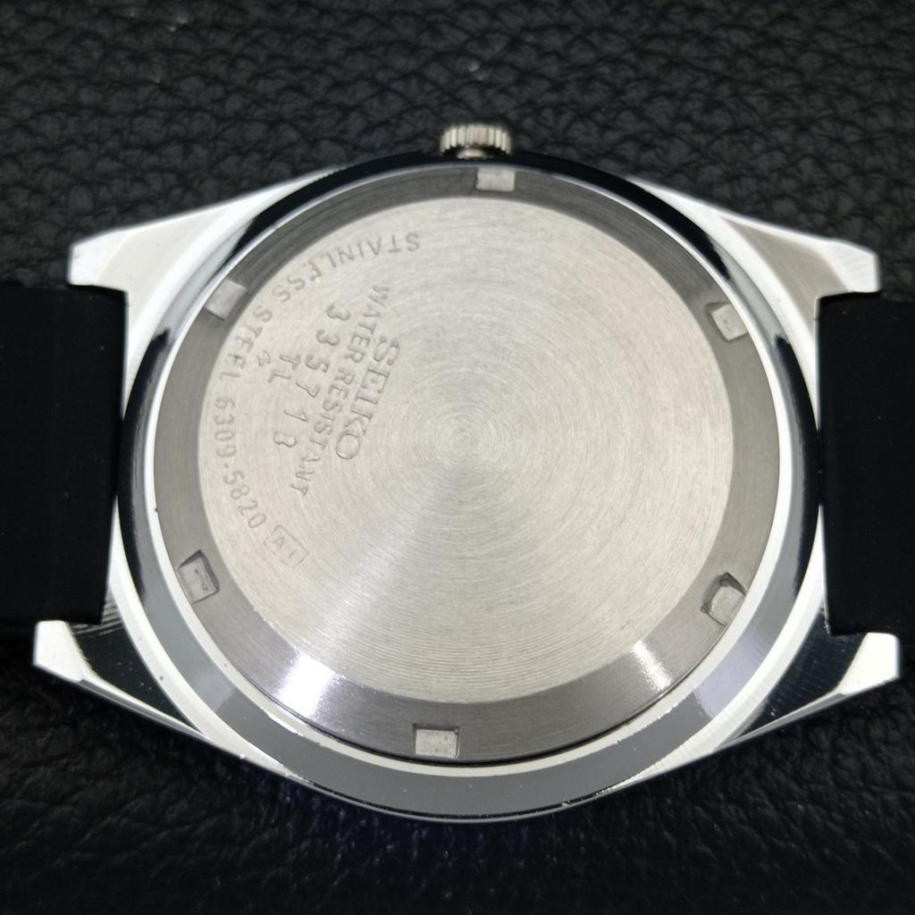 REFURBISHED VINTAGE SEIKO 5 AUTOMATIC JAPAN MENS BLACK DIAL WATCH A434680-2 R121-a434680