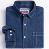Man 100% Cotton Western Denim Pocket Shirt Long Sleeve Standard-fit Comfort Durability Soft Casual Washed Durability Work Shirts