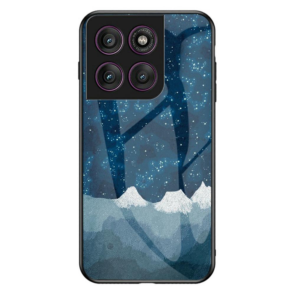 Pro Motorola Edge 60 Pro 5G Pouzdro Vzor Hvězdné oblohy Kryt na telefon z tvrzeného skla