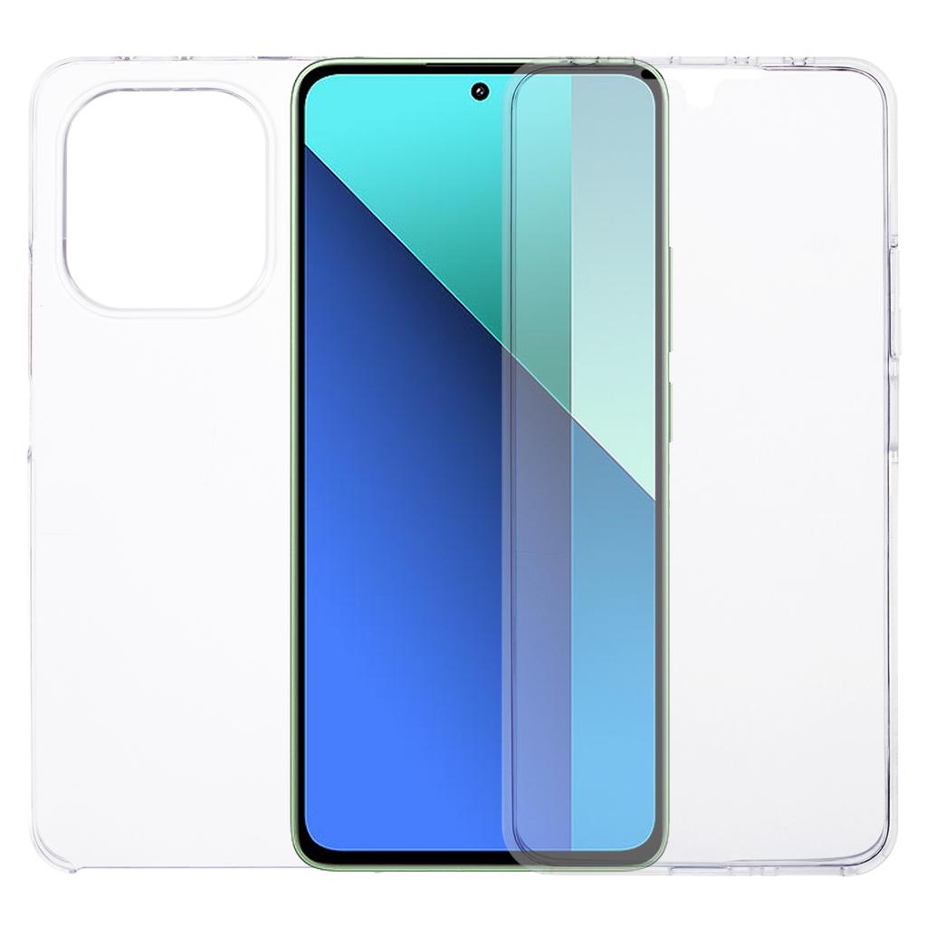 Phone Case for Xiaomi Redmi Note 13 4G Shell Acrylic Back+PET Front Cover with TPU Frame