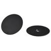 Stylish Black Door Hole Cover Plate with Screws for Quick Installation