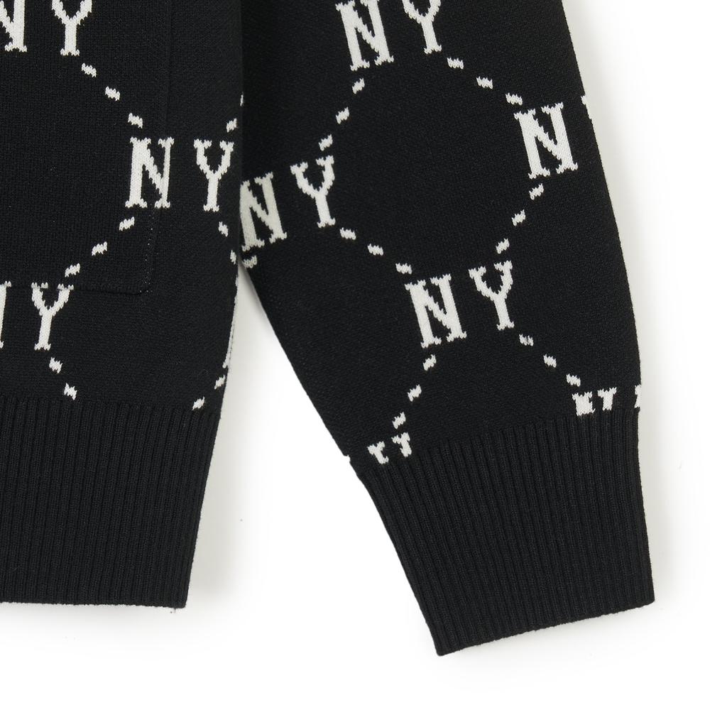 New MLB Knitwear Unisex Black 3AKCM0241-50BKS