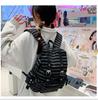 Korean Retro Stripe Backpack: Versatile, Large Capacity for Students