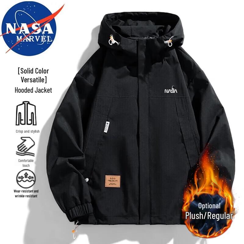 NASA MARVEL Men's & Couple's Hooded Workwear Jacket